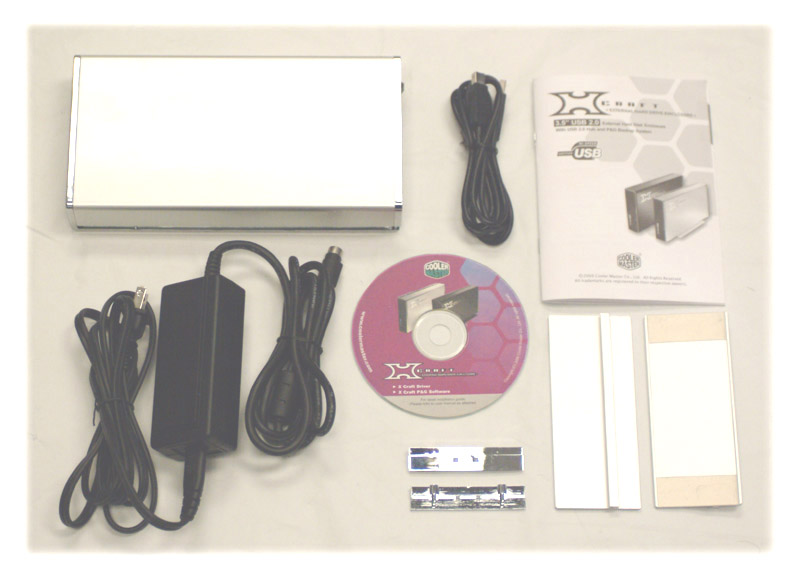 Package and Contents Cooler Master XCraft USB Drive Enclosure Page 2
